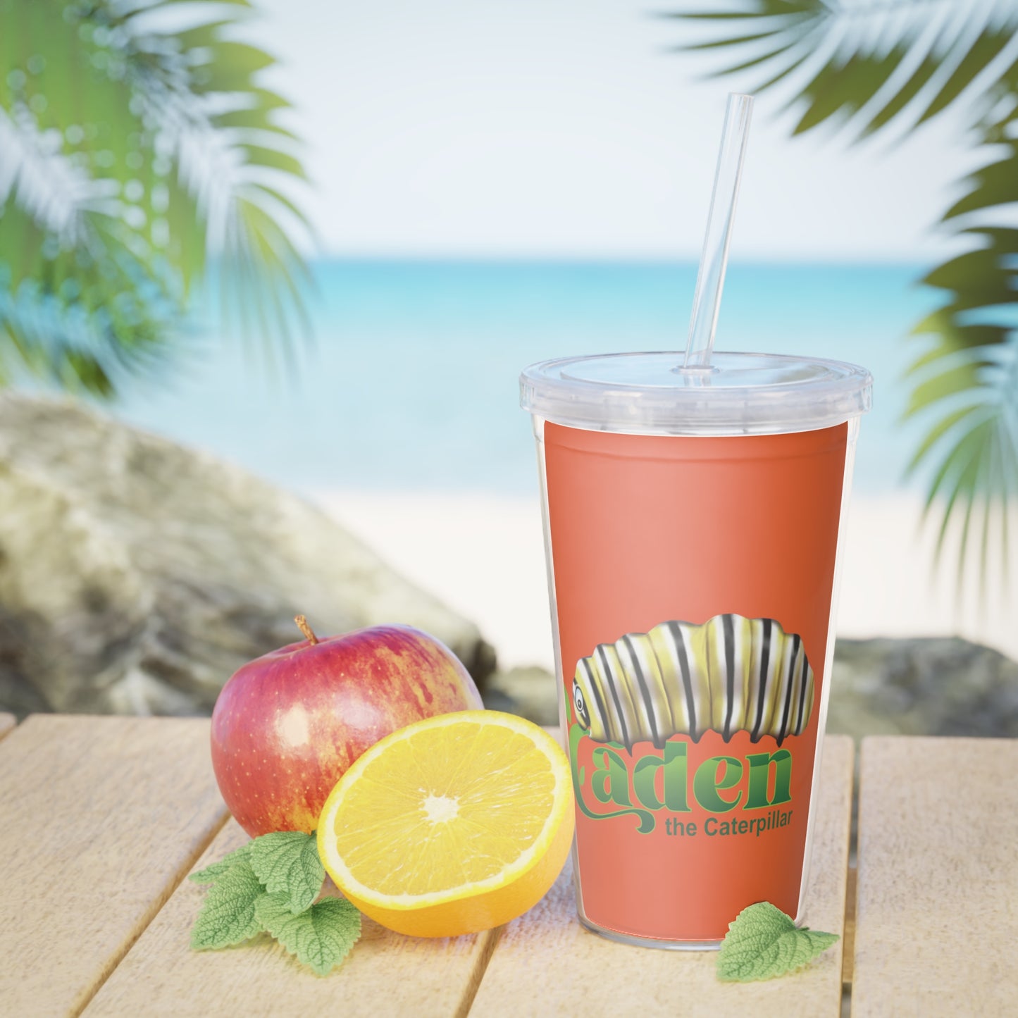 Caden Plastic Tumbler with Straw