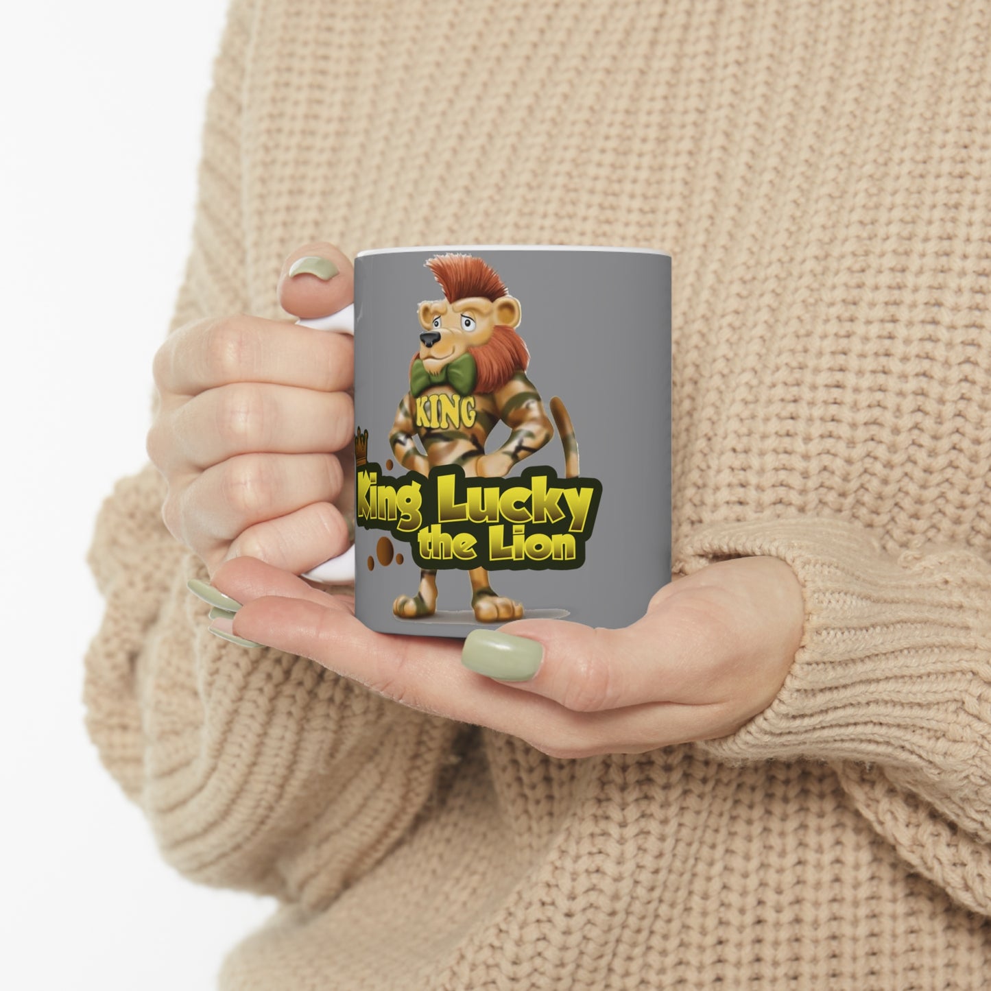 King Lucky Lion Ceramic Mug 11oz