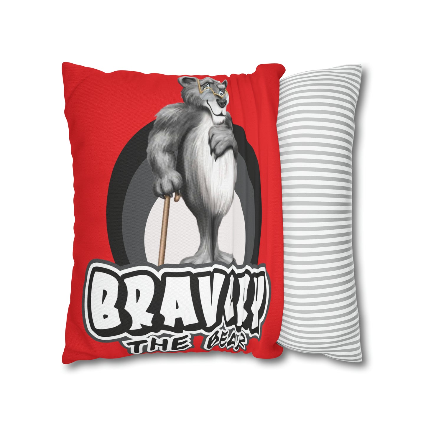 Bravery Spun Polyester Square Pillow Case