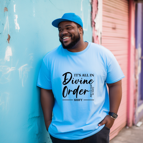 Divine order Unisex Short Sleeve Tee black text