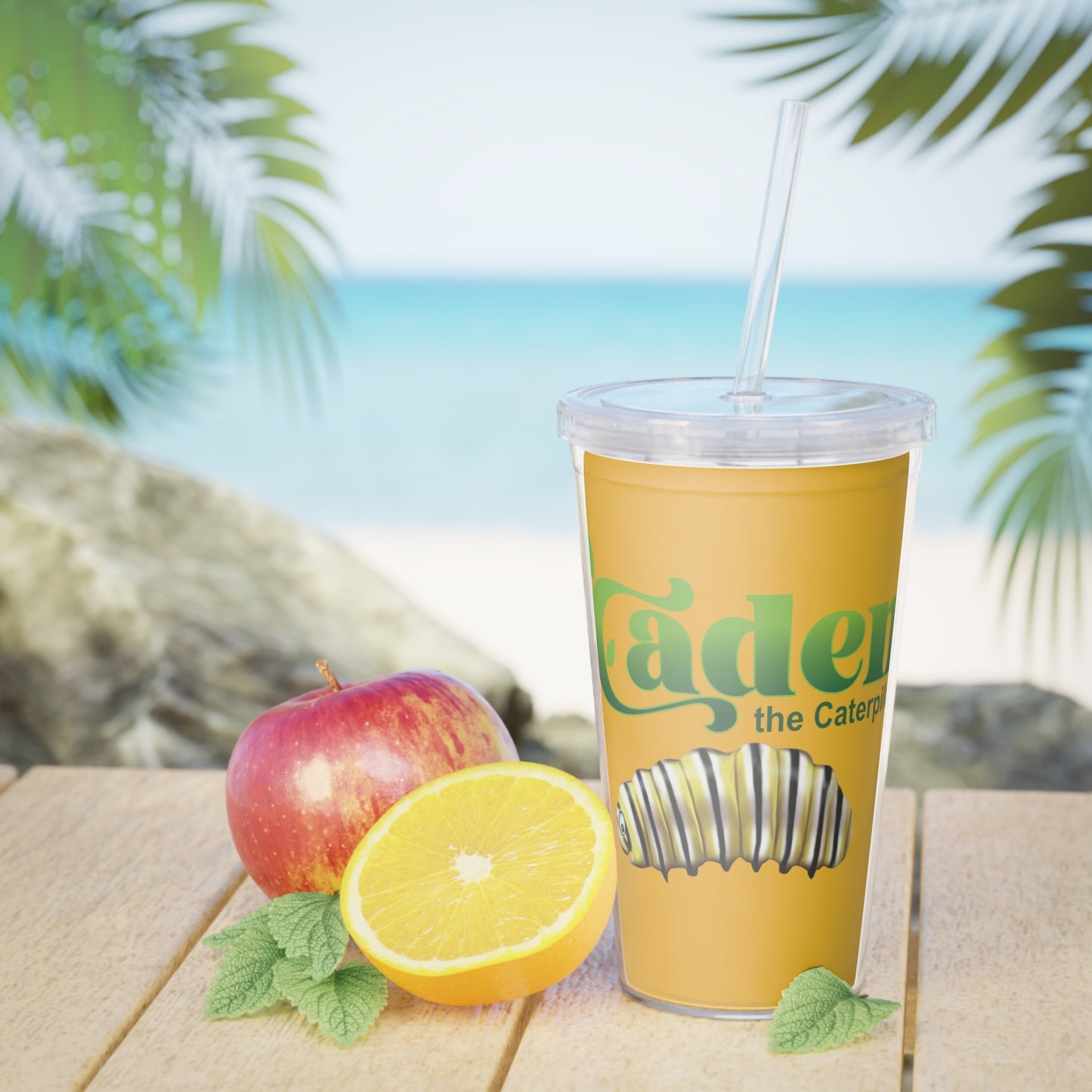 Caden Plastic Tumbler with Straw