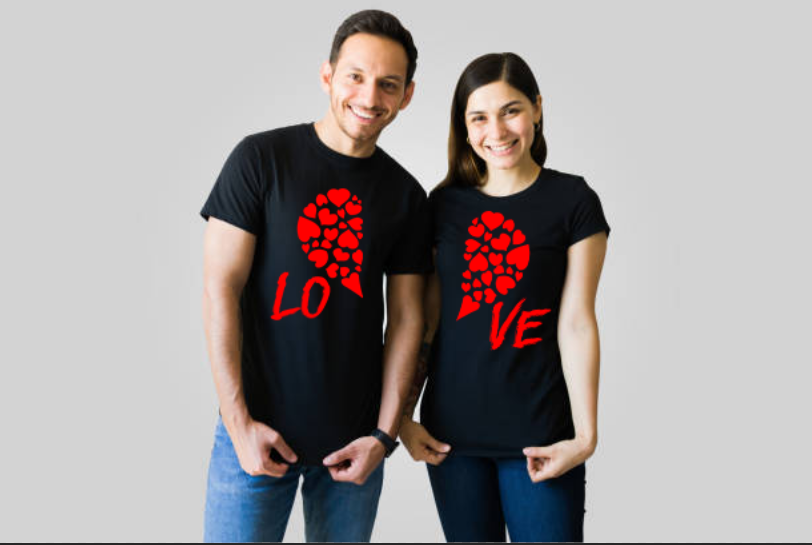 Couples Heart Short Sleeve Tee