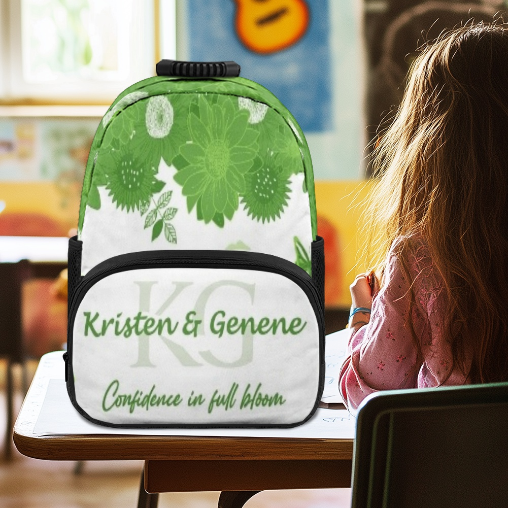 K & G original Kelly Green and white Backpacks