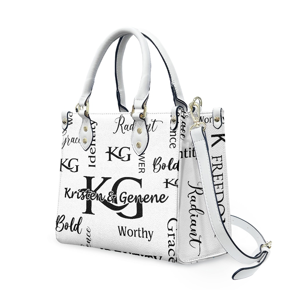 K & G Black/White Confidence Dress with a Handbag