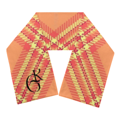 Orange and Yellow Jacket with Beanie or Scarf