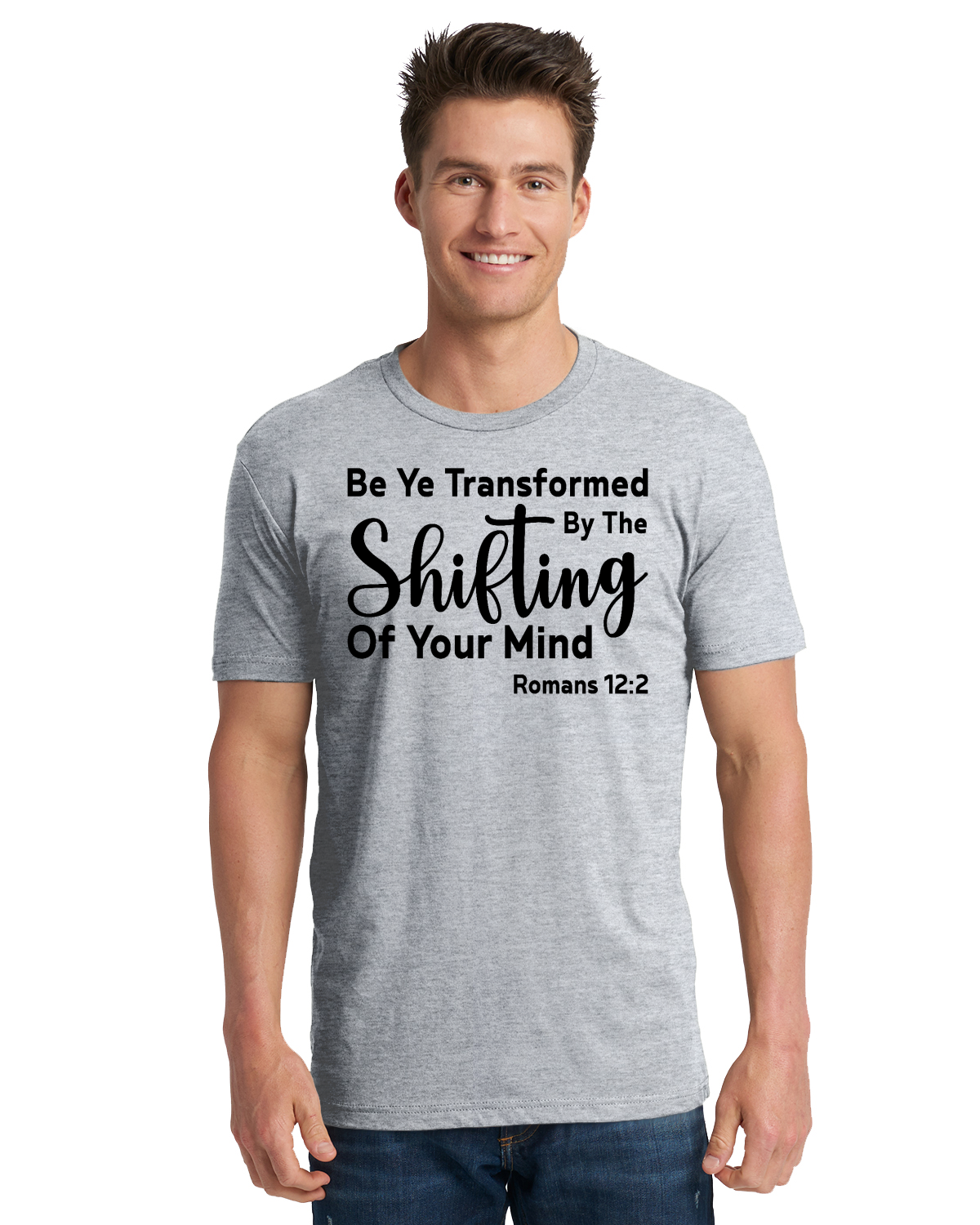 Be Ye Transformed By The Shifting Of Your Mind Unisex Cotton T-Shirt | 3600