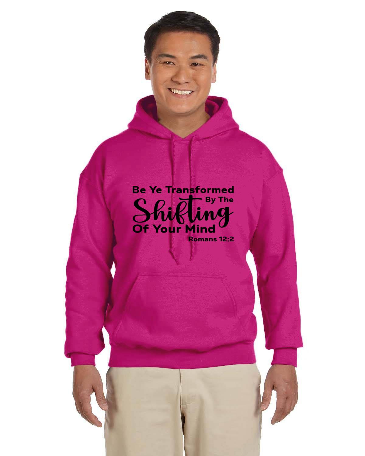 Be Ye Transformed By The Shifting Of Your Mind Adult Heavy Blend 13.3 oz./lin. yd., 50/50 Hood