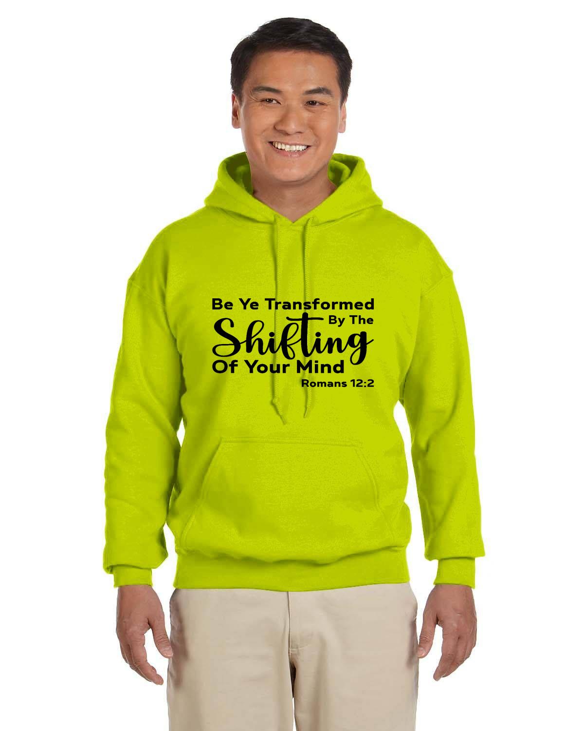 Be Ye Transformed By The Shifting Of Your Mind Adult Heavy Blend 13.3 oz./lin. yd., 50/50 Hood
