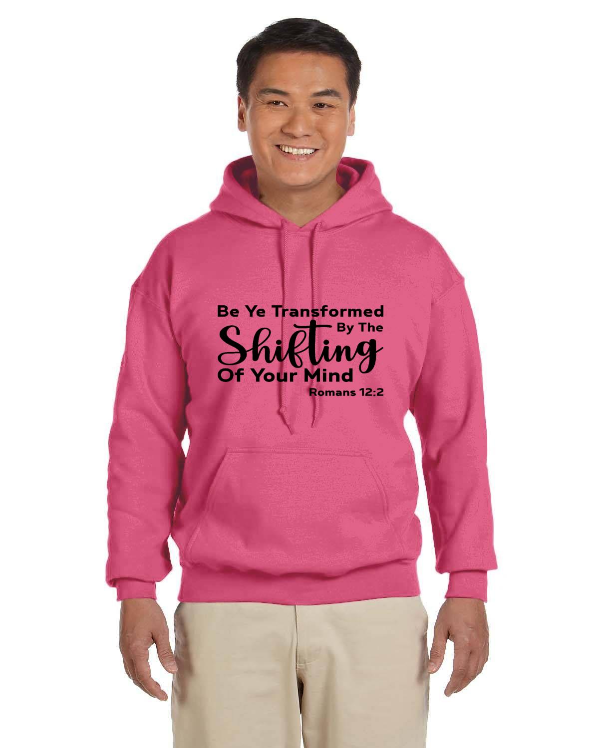 Be Ye Transformed By The Shifting Of Your Mind Adult Heavy Blend 13.3 oz./lin. yd., 50/50 Hood