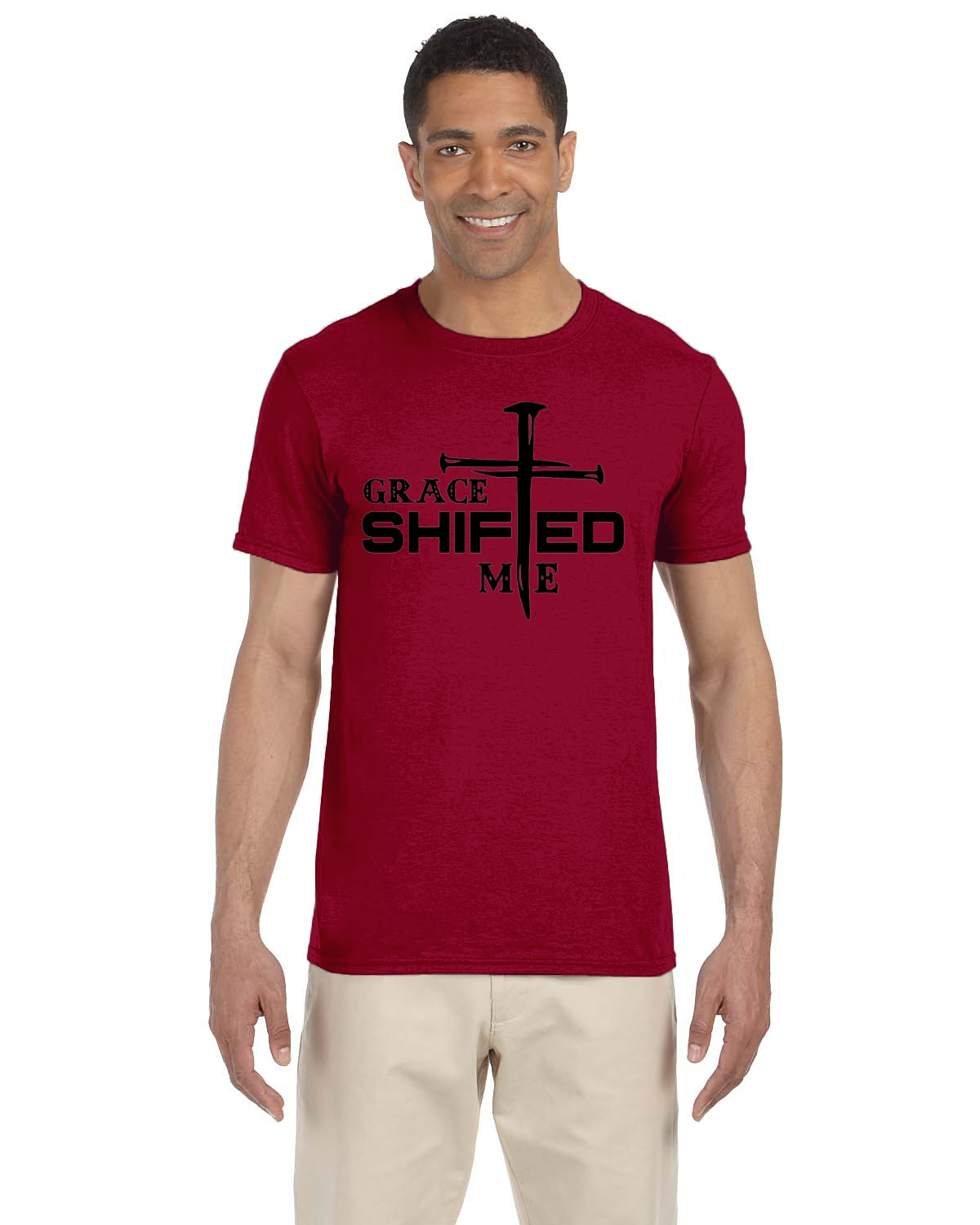Black print Grace Shifted Me Softstyle T-Shirt