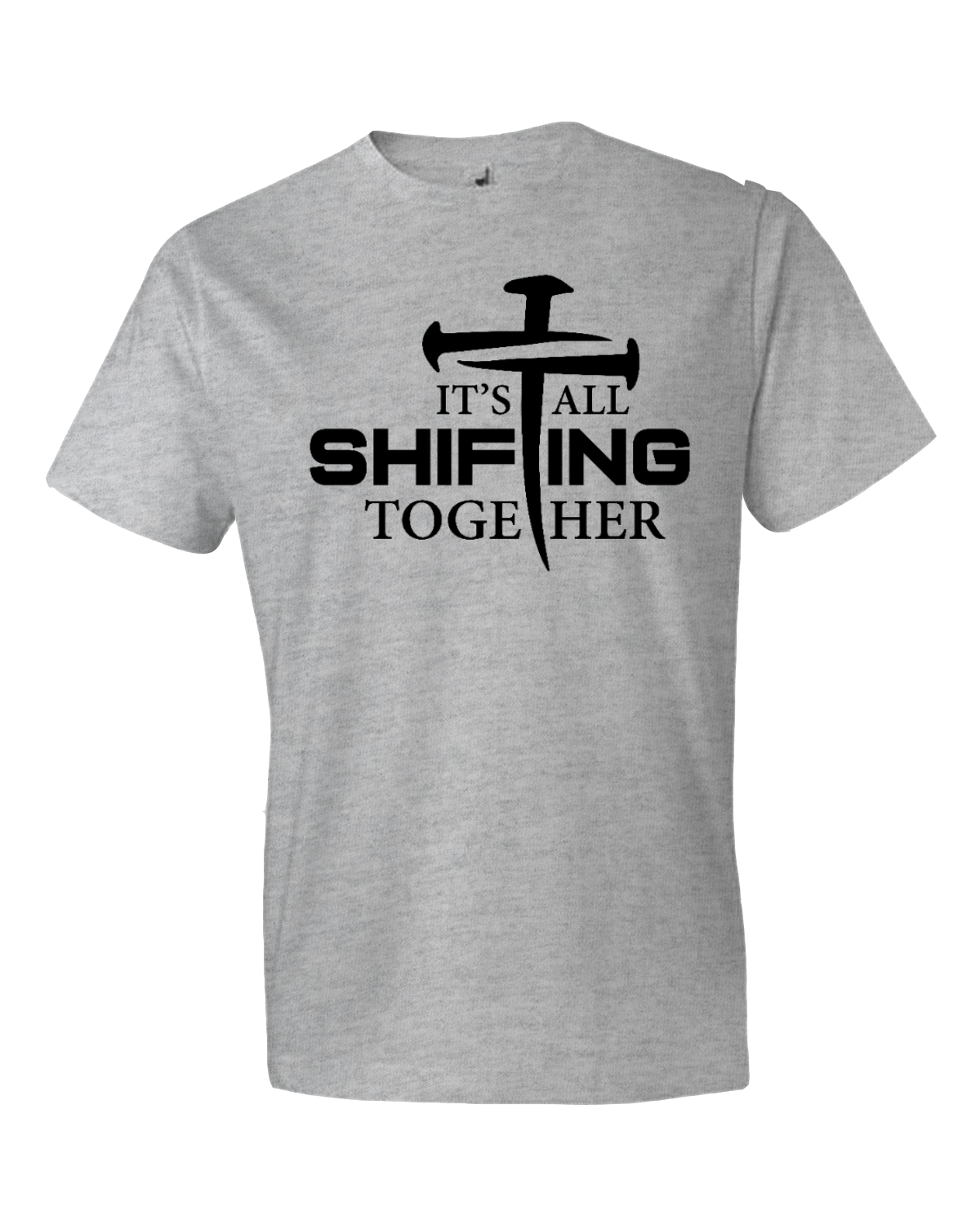 Black print It's All Shifting Together Softstyle® Lightweight T-Shirt