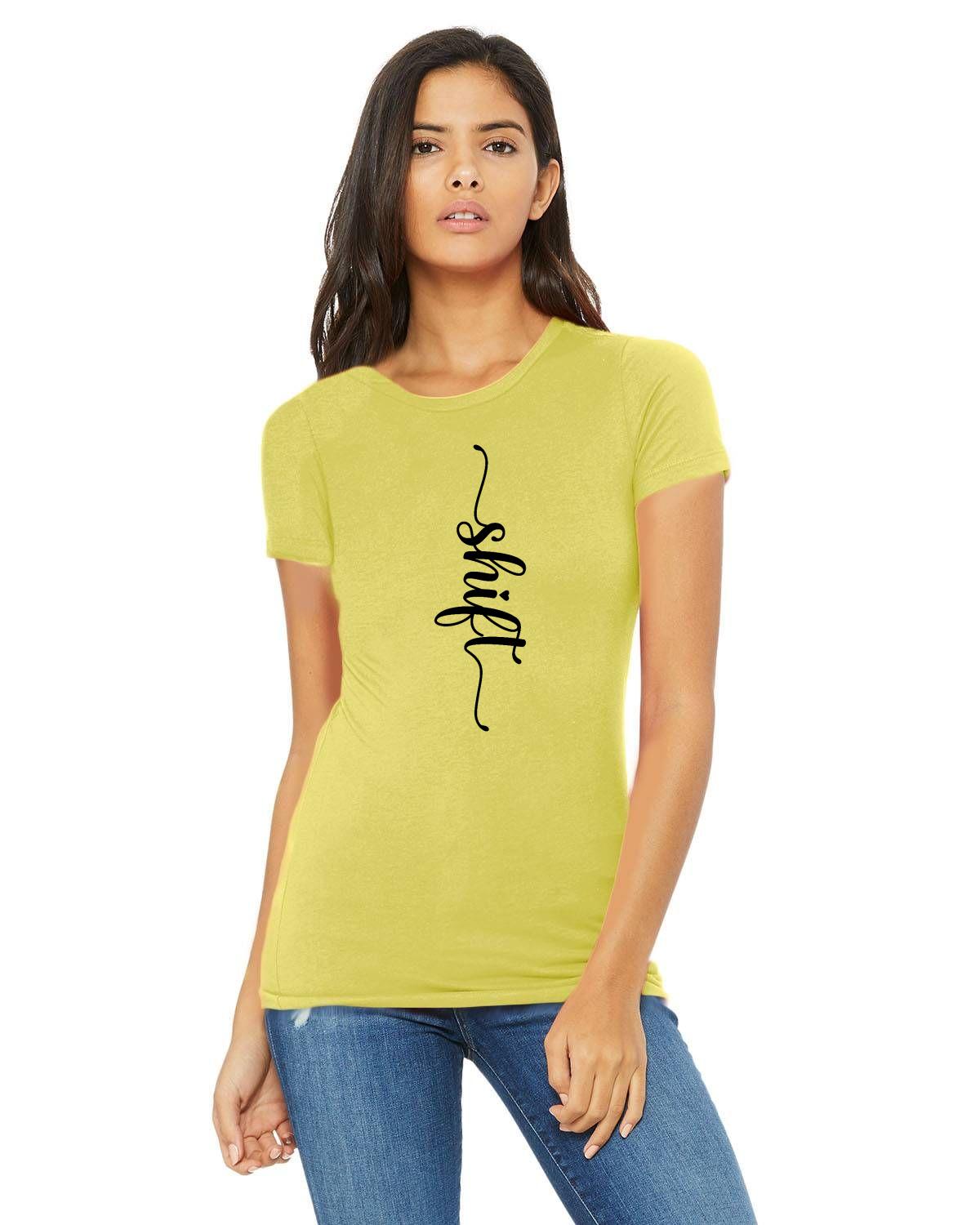 Black print Bella + Canvas Ladies' The Favorite T-Shirt | 6004