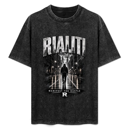RIALITI Lone Hustle Cinematic Oversized Graphic Tee