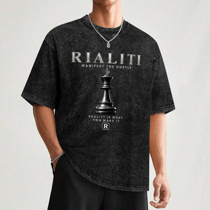RIALITI "Endgame" Chess Oversized Graphic Tee