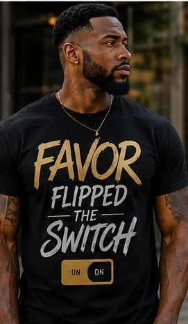 FAVOR FLIPPED THE SWITCH GRAPHIC T-SHIRT