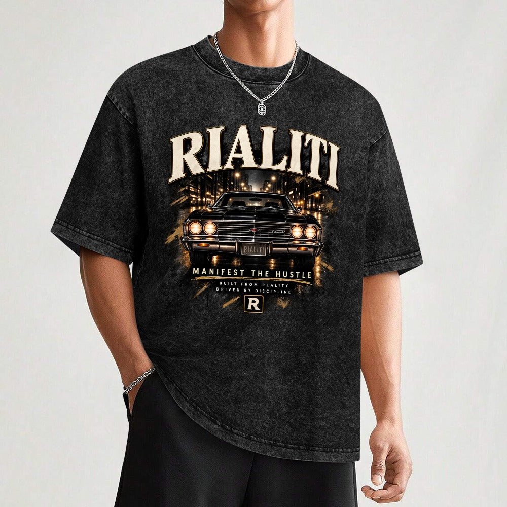 RIALITI "Manifest" Oversized Minimalist Tee