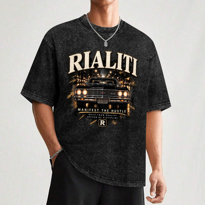 RIALITI "Manifest" Oversized Minimalist Tee