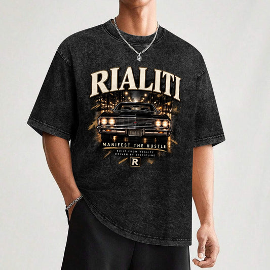 RIALITI "Manifest" Oversized Minimalist Tee