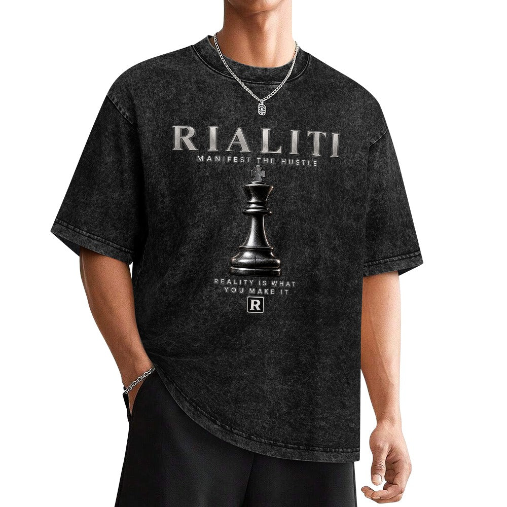 RIALITI "Endgame" Chess Oversized Graphic Tee
