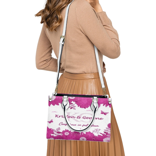 K & G original Hot Pink and white Floral Bag w/Wallet