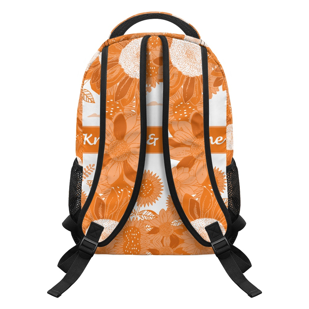 K & G original Bright Orange and white Backpacks