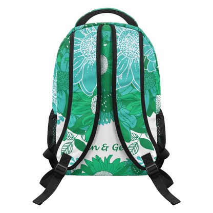 K & G original Hunter Green and white Backpacks