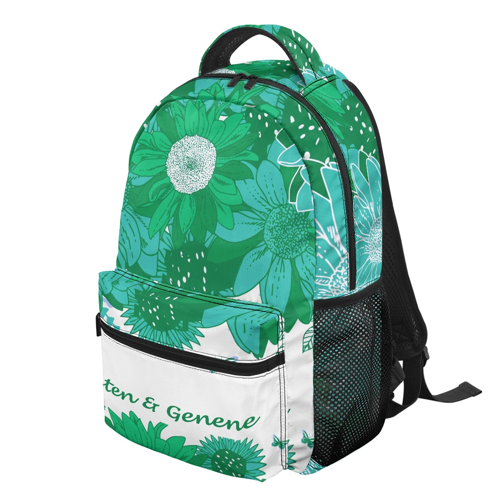 K & G original Hunter Green and white Backpacks