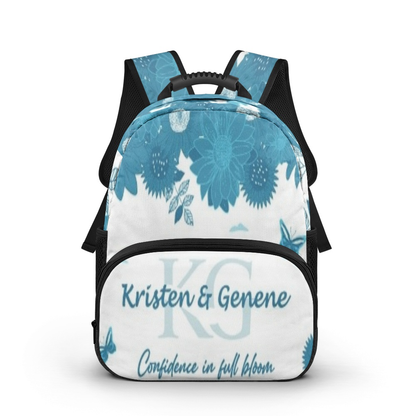 K & G original Teal Blue and white Backpacks