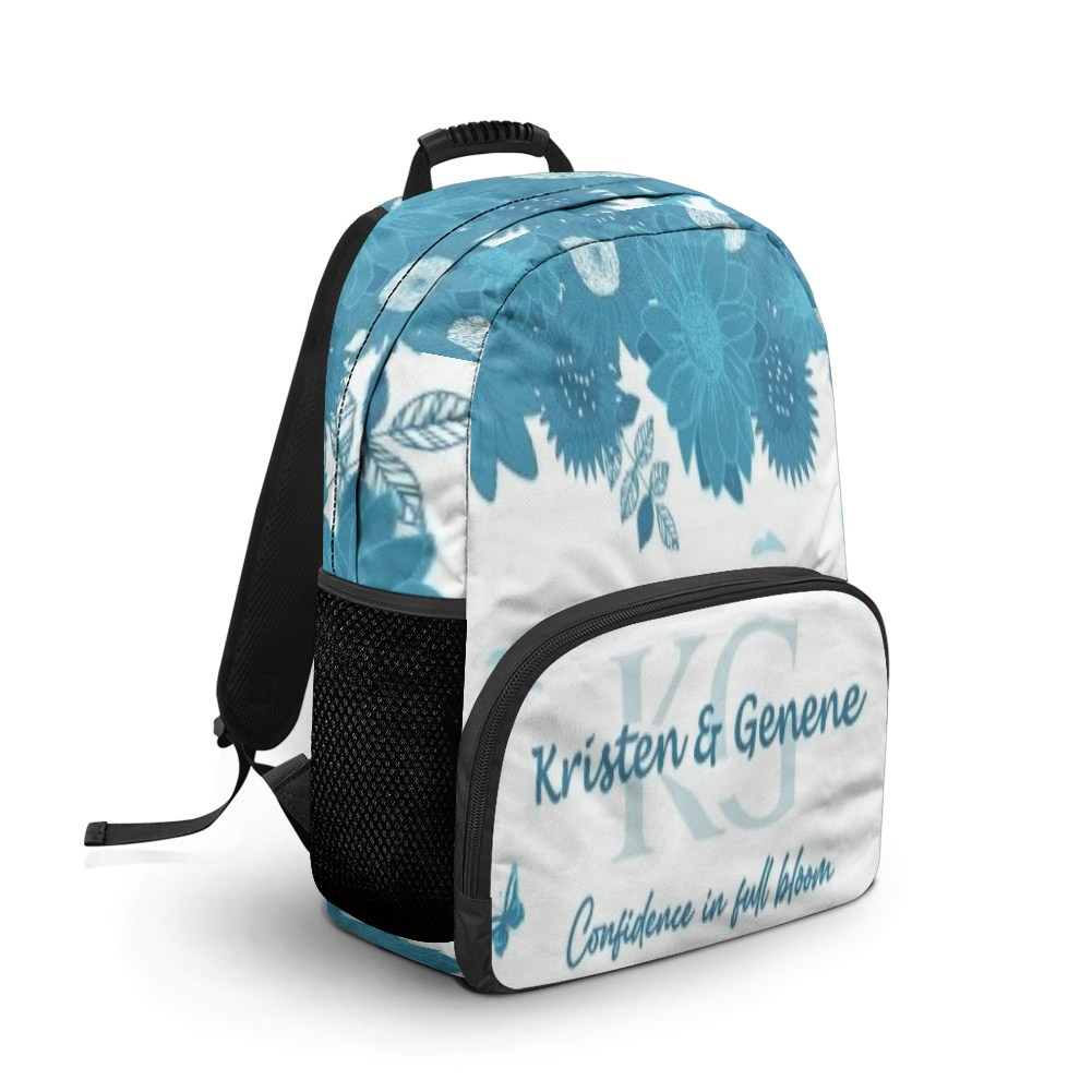K & G original Teal Blue and white Backpacks
