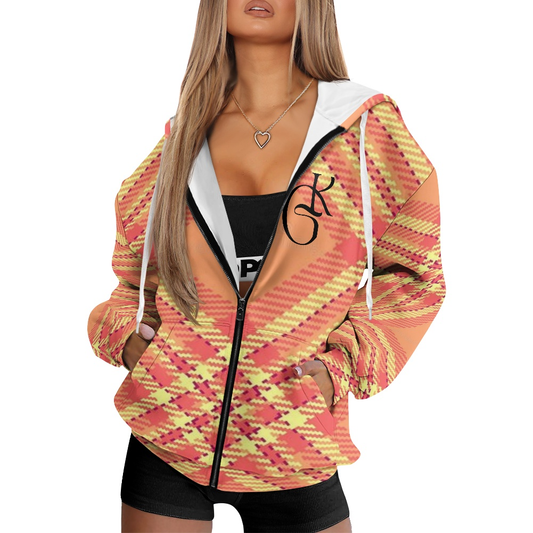 Orange and Yellow Jacket with Beanie or Scarf