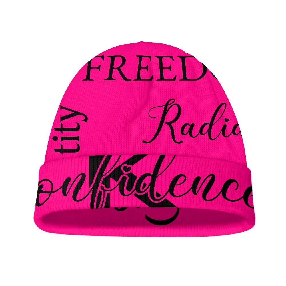 Hot Pink and Black Confidence Jacket with Beanie