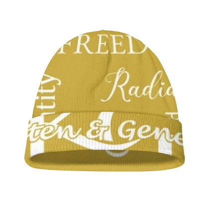 K & G Honey Mustard and White Jacket and Beanie Worthy Set