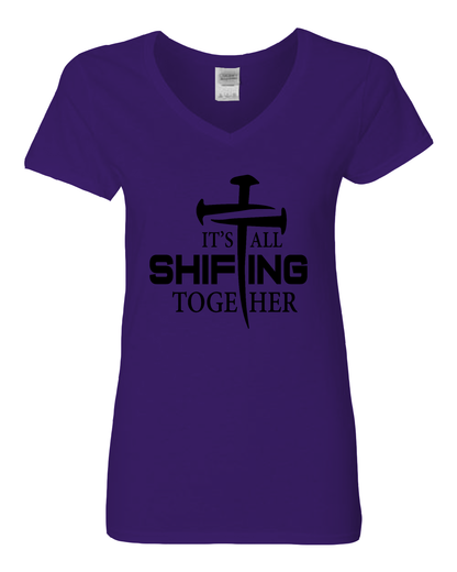 It's All Shifting Together Women’s V-Neck T-Shirt